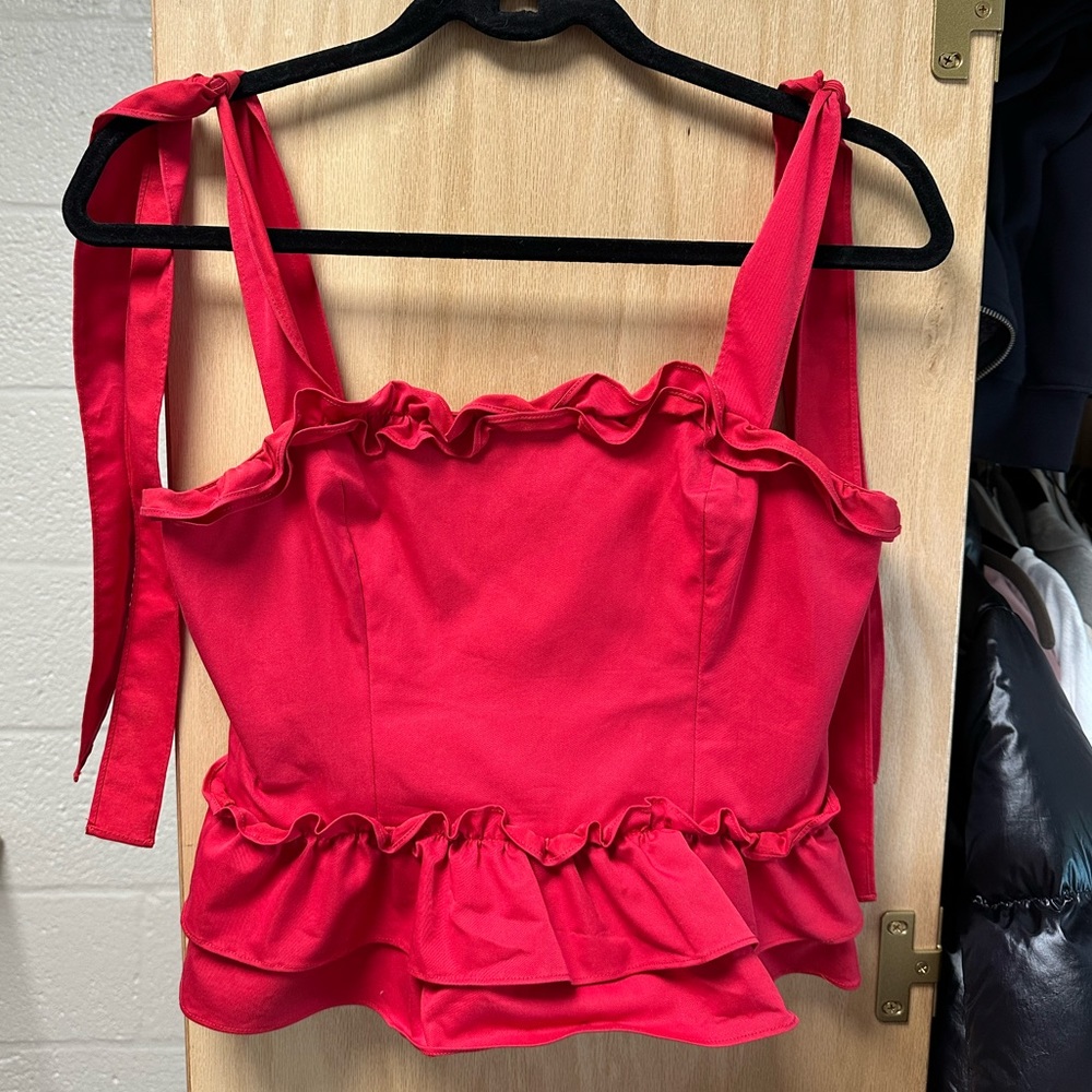 Amanda Uprichard Tie Top